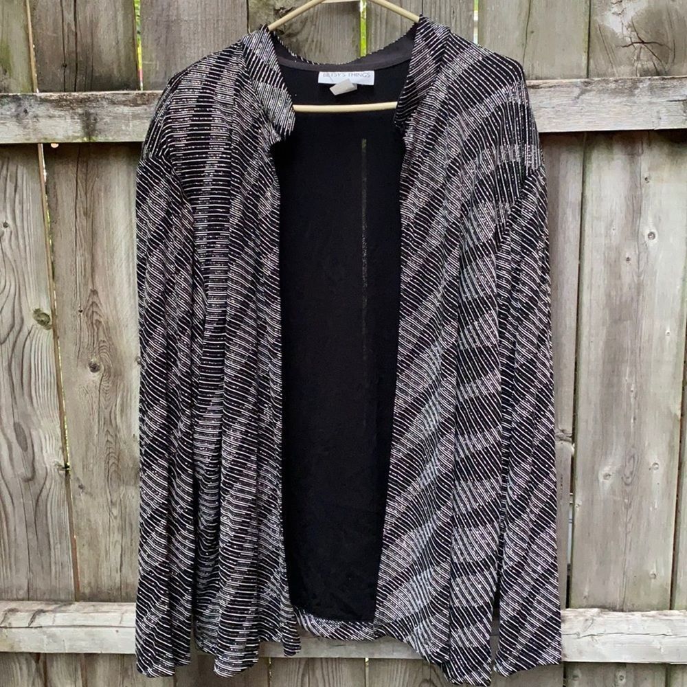 Shimmer Evening Open Cardigan 2 piece set sz. 26 W
